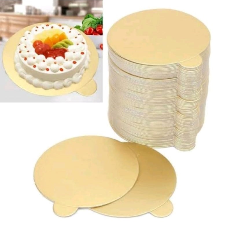 Tatakan Alas Kue Mini Cake Board Slice Cake Kue Segitiga Persegi Bulat