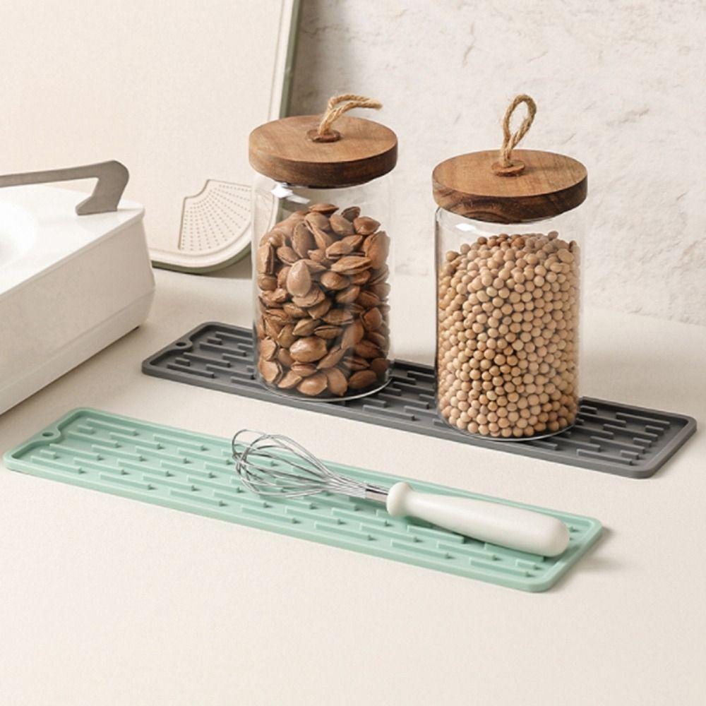 Lanfy Faucet Mat Waterproof 1Pcs Non-slip Bathroon Aksesoris Splash Anti-Selip Pelindung Meja