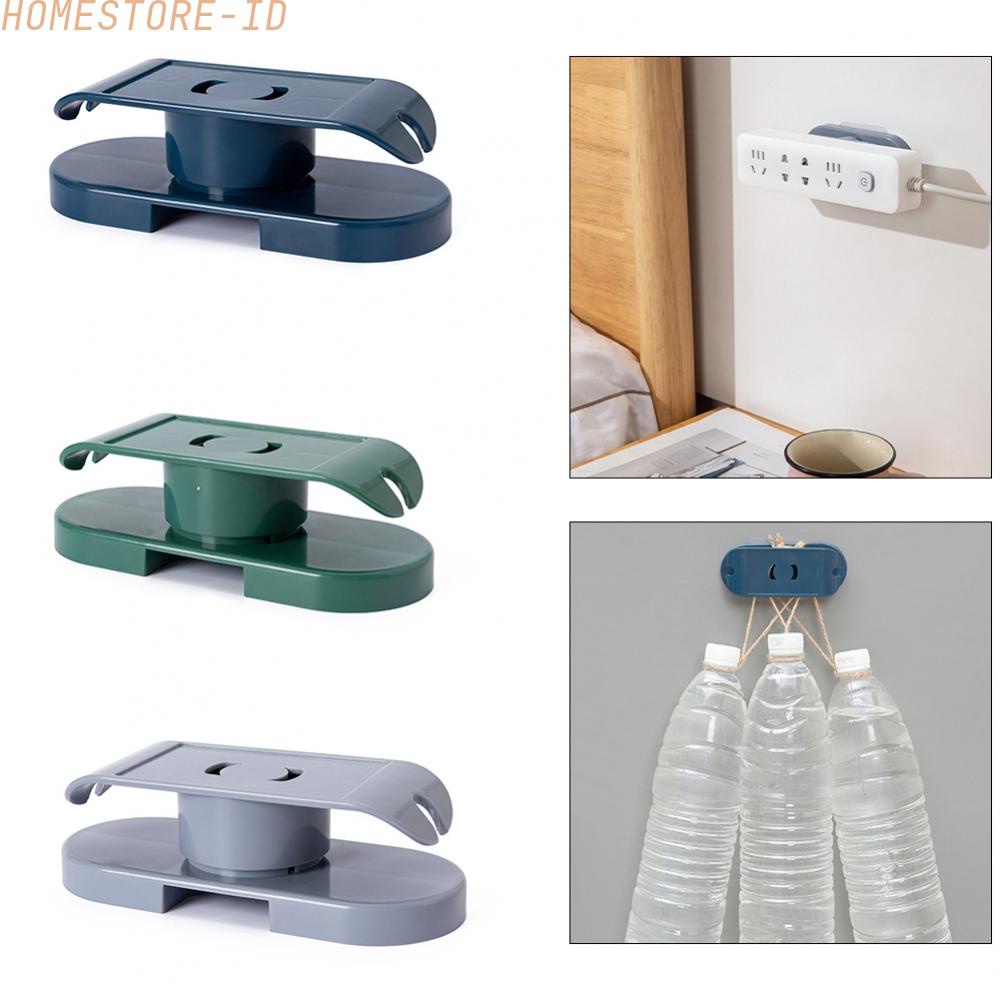 1pc Self-Adhesive Desktop Socket Fixer, Dudukan Soket Bebas Pukulan Perekat