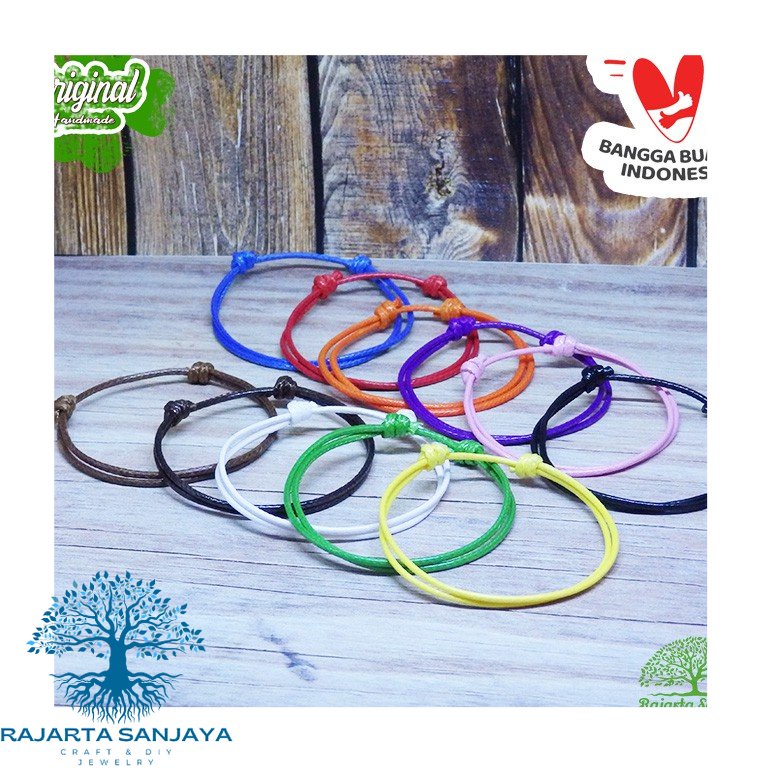 Gelang Tipis Tali Simpel Twist Anti Air