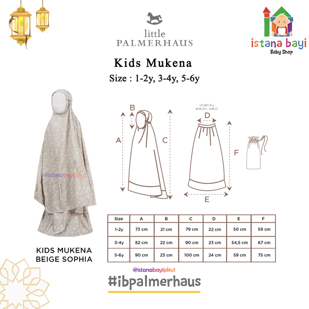 Little Palmerhaus Mukena anak / Mukena anak / IED COLLECTION