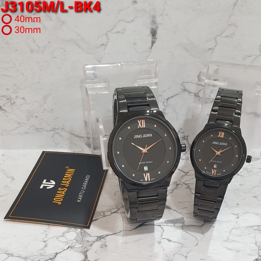 Jonas Jasmin Original Jam Tangan Coupe / Pasangan Rantai JJ-3105ET