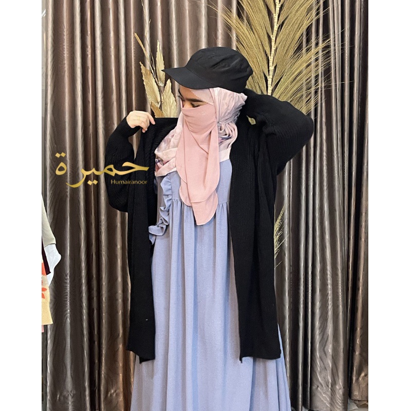 SWEATER CARDIGAN RAJUT OVERSIZE CABLE LONG CARDI PREMIUM KNIT TERBARU