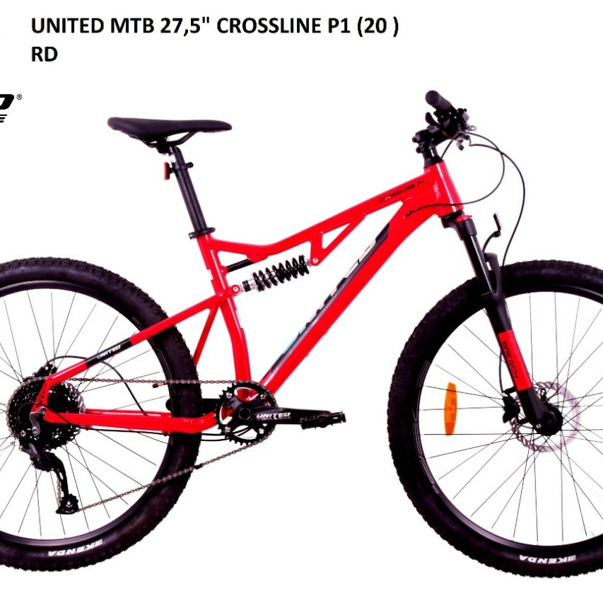 (KHUSUS CARGO) Sepeda MTB 27,5" United Crossline P1 Full Sus