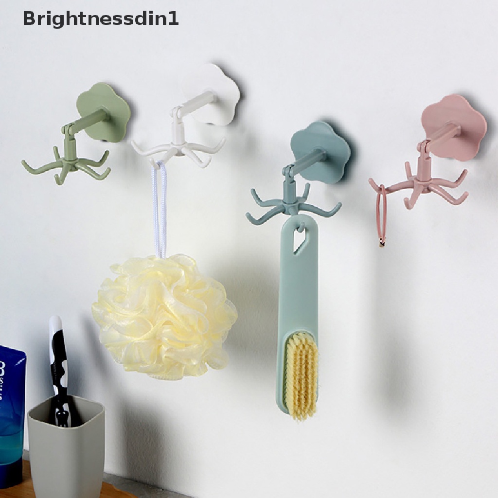 [Brightnessdin1] Kait Dapur Kait Serbaguna 360derajat Rotatable Organizer Storage Hanger Butik