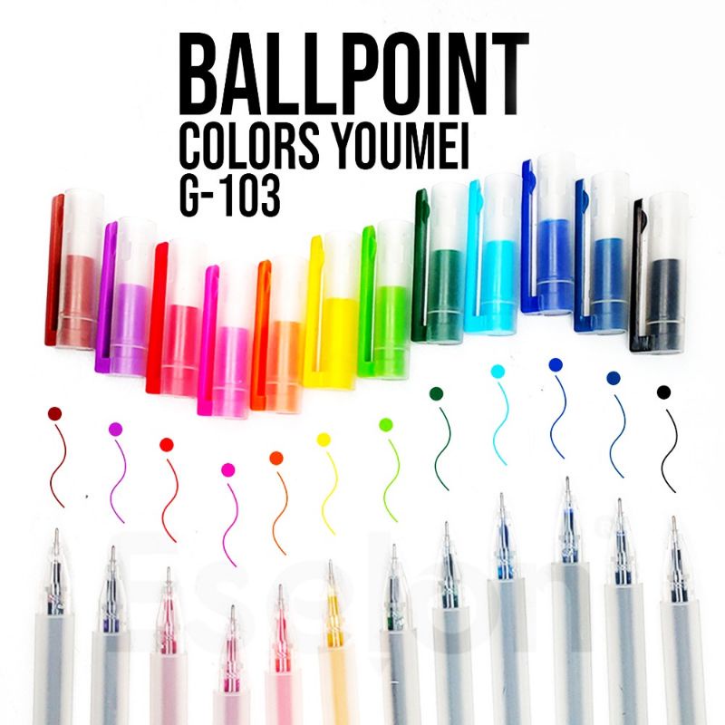 

Terlaris ✨ -(12pc) pen gel warna warni gel pen warna warni- 2.2.23