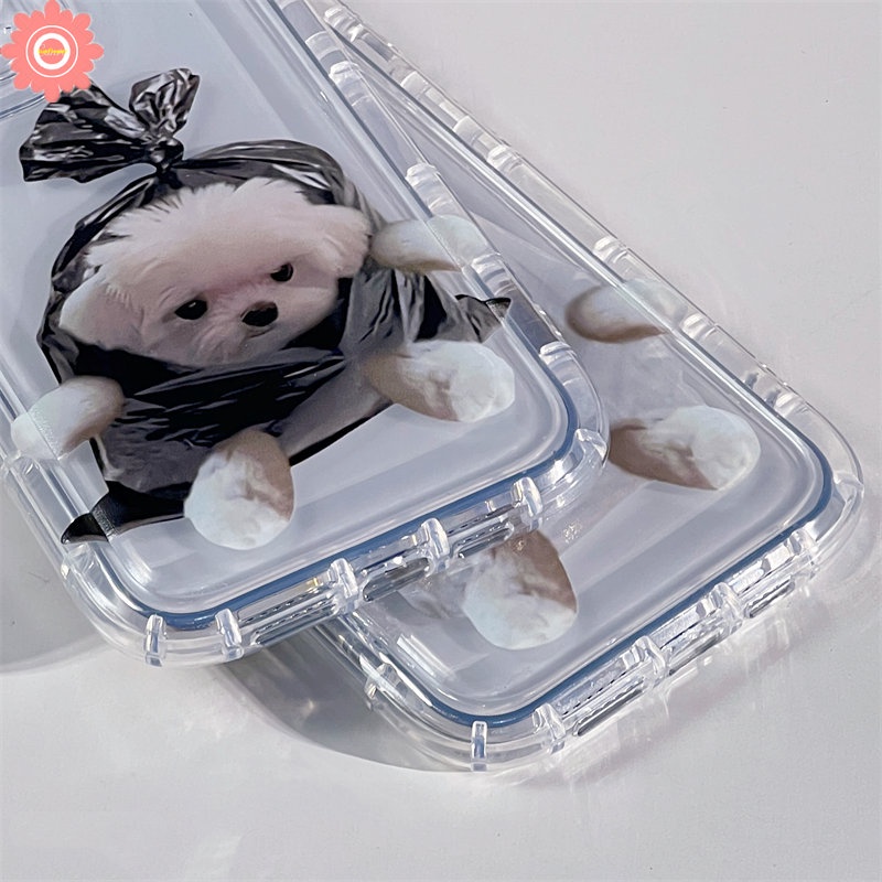 Casing Pasangan Kartun Kucing Anjing Lucu Imut Redmi 12C 9 10C 9T 10 9A A1 10A 9C NFC Redmi8 Note10 Note 10 10s 9 11 11s POCO F4 Transparan Shockproof Airbag Soft TPU Case