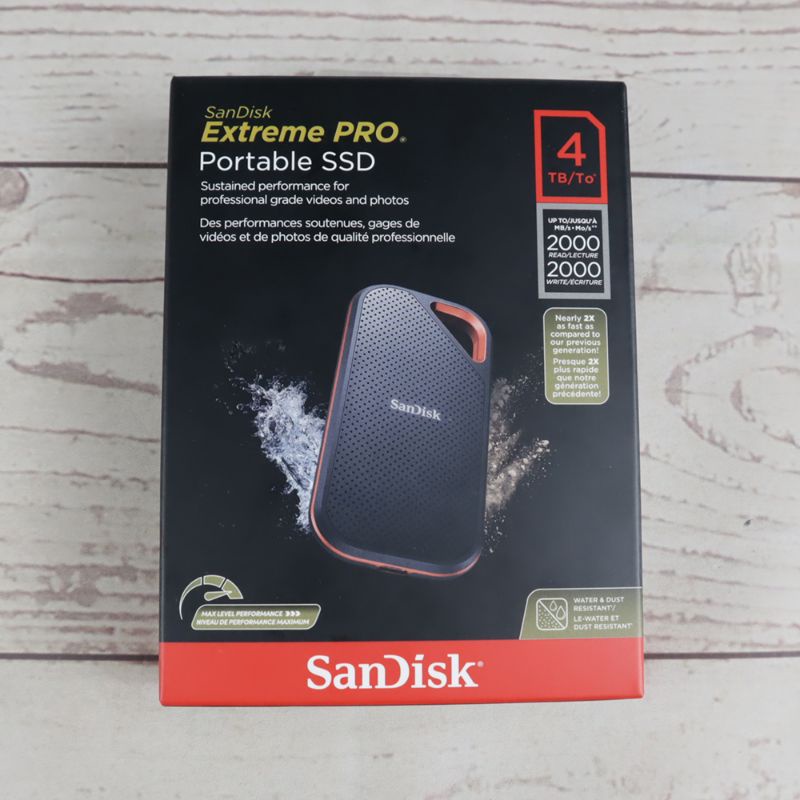 SanDisk Extreme PRO Portable SSD V2 USB Type C 3.2-  SDSSDE81 - Black