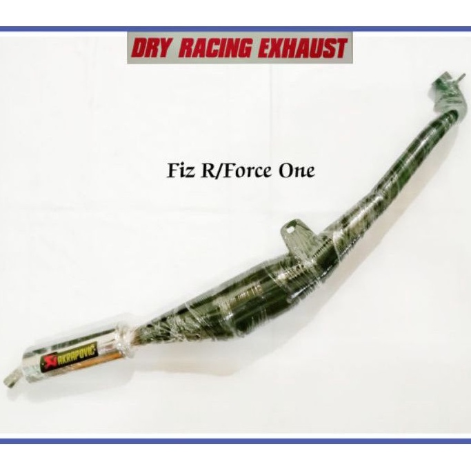 KNALPOT YAMAHA FIZ R/FORCE ONE BLACK SILENCER CHROM AKRAPOVIC