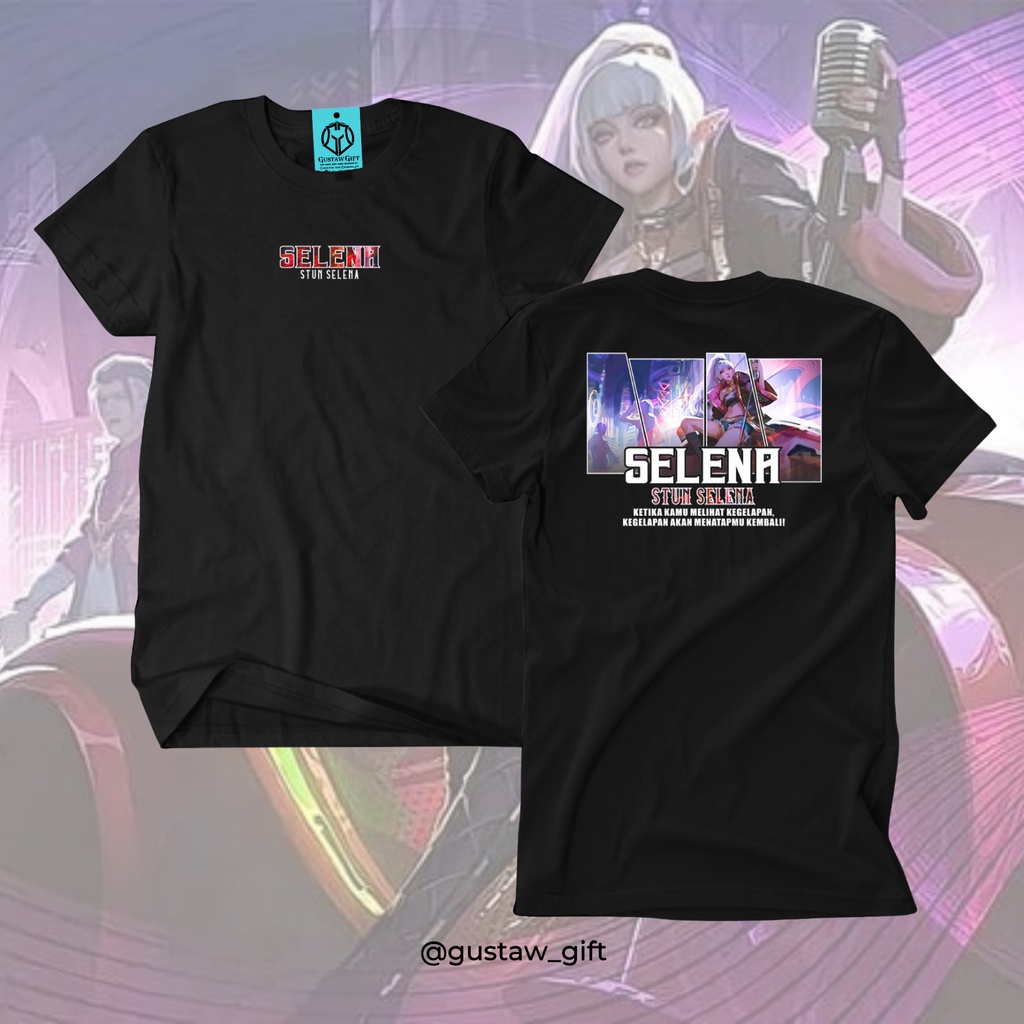 GG T-Shirt SELENA S.T.U.N Skin S.T.U.N SELENA Mobile Legends Kaos Custom Katun Slim-fitting