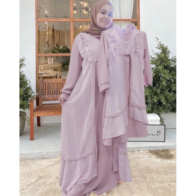 DISKON 55% Kualitas Premium Baju Gamis Couple Set Keluarga Ibu Dan Anak Perempuan Terbagus Azraqi Bahan Crinkle Polo Premium Tebal Dan Adem Dress Mom And Kids Gamis Ibu Dan Anak Terbaru Dress Cantik Ibu Dan Anak Gamis Couple Terbagus Terbaru