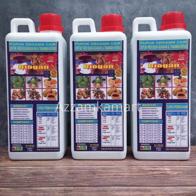Pupuk Organik Cair (POC) BIOGAN Pupuk Penyubur Tanaman Padi Buah dan