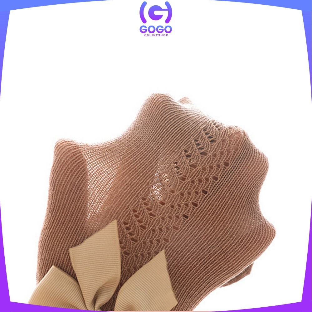 GOGO-P304 Kaos Kaki Panjang Anak Perempuan Model Pita Lucu Anti Slip / Kaus Kaki Bayi Korea Bahan Lembut Ribbon Baby Socks import