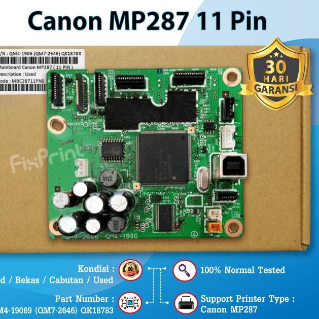 Diskon PromoMainboard Printer Canon MP287 Board Motherboard Pixma MP287 MP 287 Bekas Bergaransi 30 H