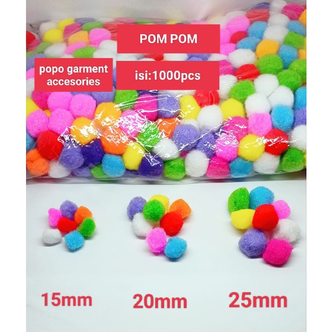 POM POM 15MM ( ISI:-/+1000 )