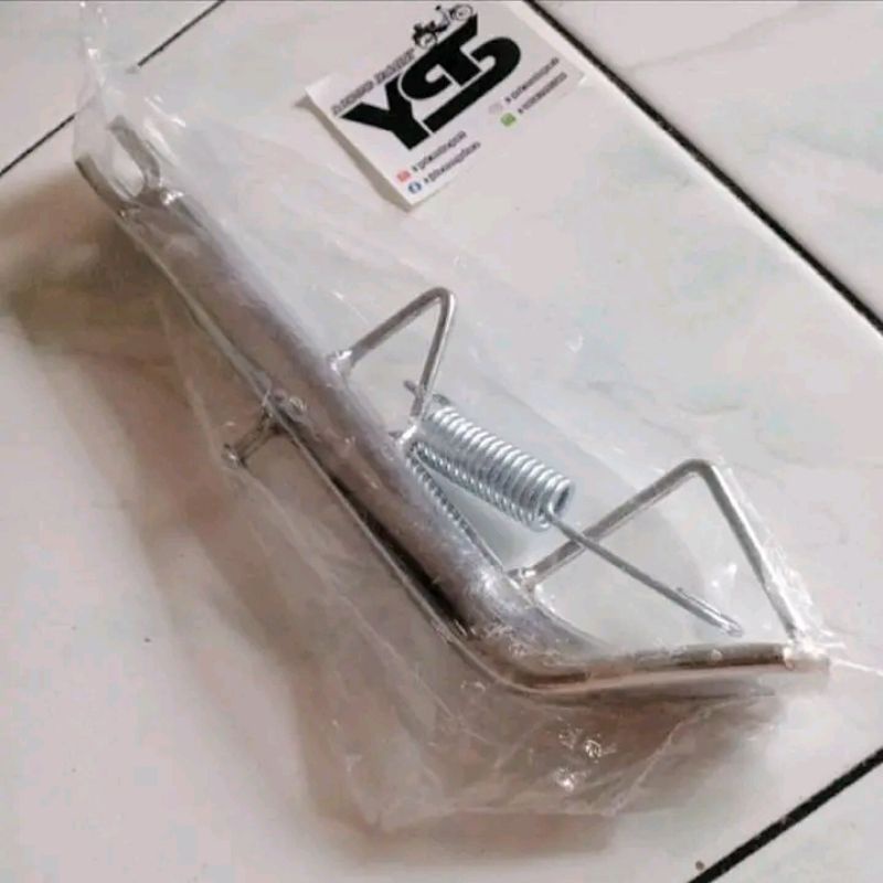 standar jagang samping chrom honda astrea grand legenda universal ukuran 23 25 28 cm