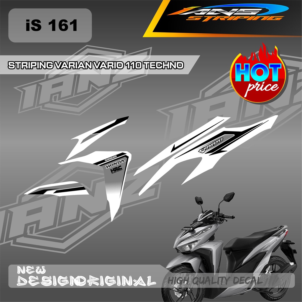 DECAL STIKER HONDA VARIO TECHNO 110 OLD VARIASI / STIKER STRIPING VARIO 110 / DECAL KERETA HONDA VARIO TECHNO SEMI FULL BODY IS161