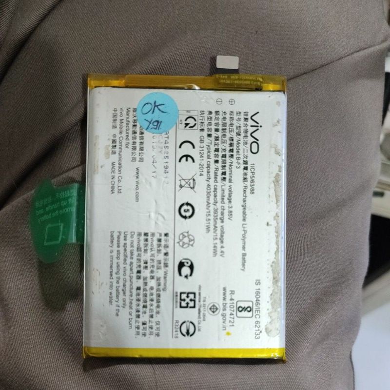 batre Vivo y91 ori copotan