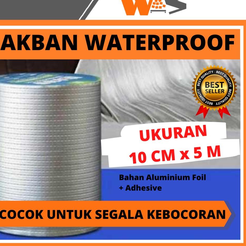 ✸ Lakban Anti Bocor Anti Air Aluminium Foil Lem Anti Air Isolasi Anti Bocor Untuk Seng Pipa Serbagun