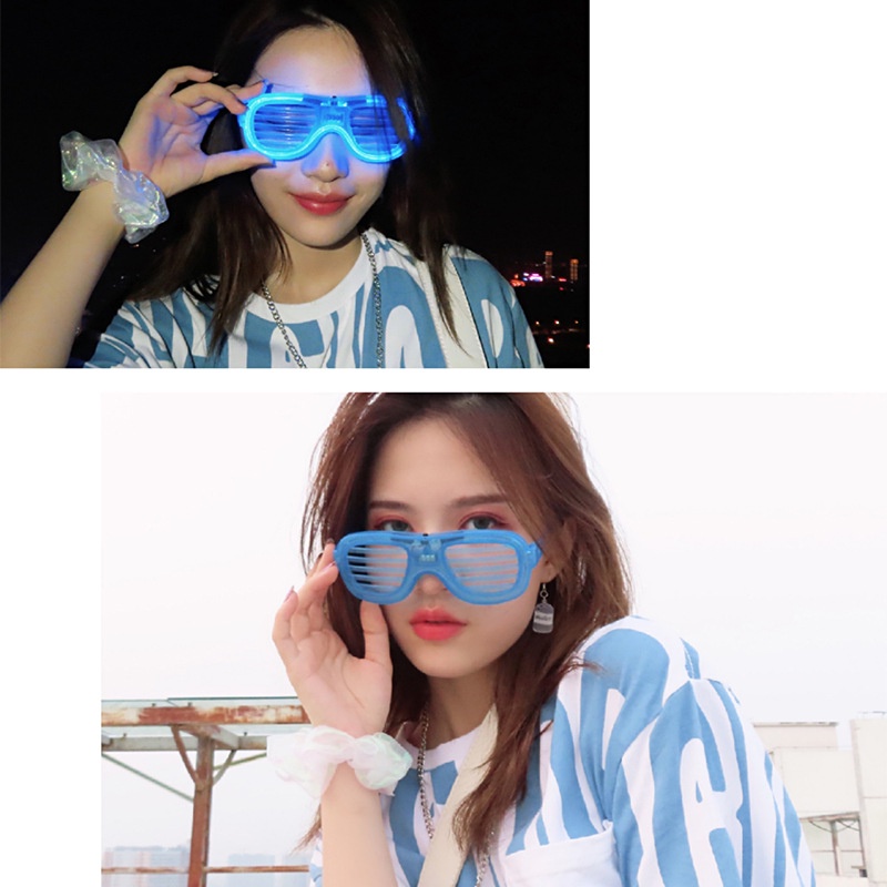 Kacamata LED TBI Party Glasses Kacamata Party 3 Mode Neon Millenial LMFAO