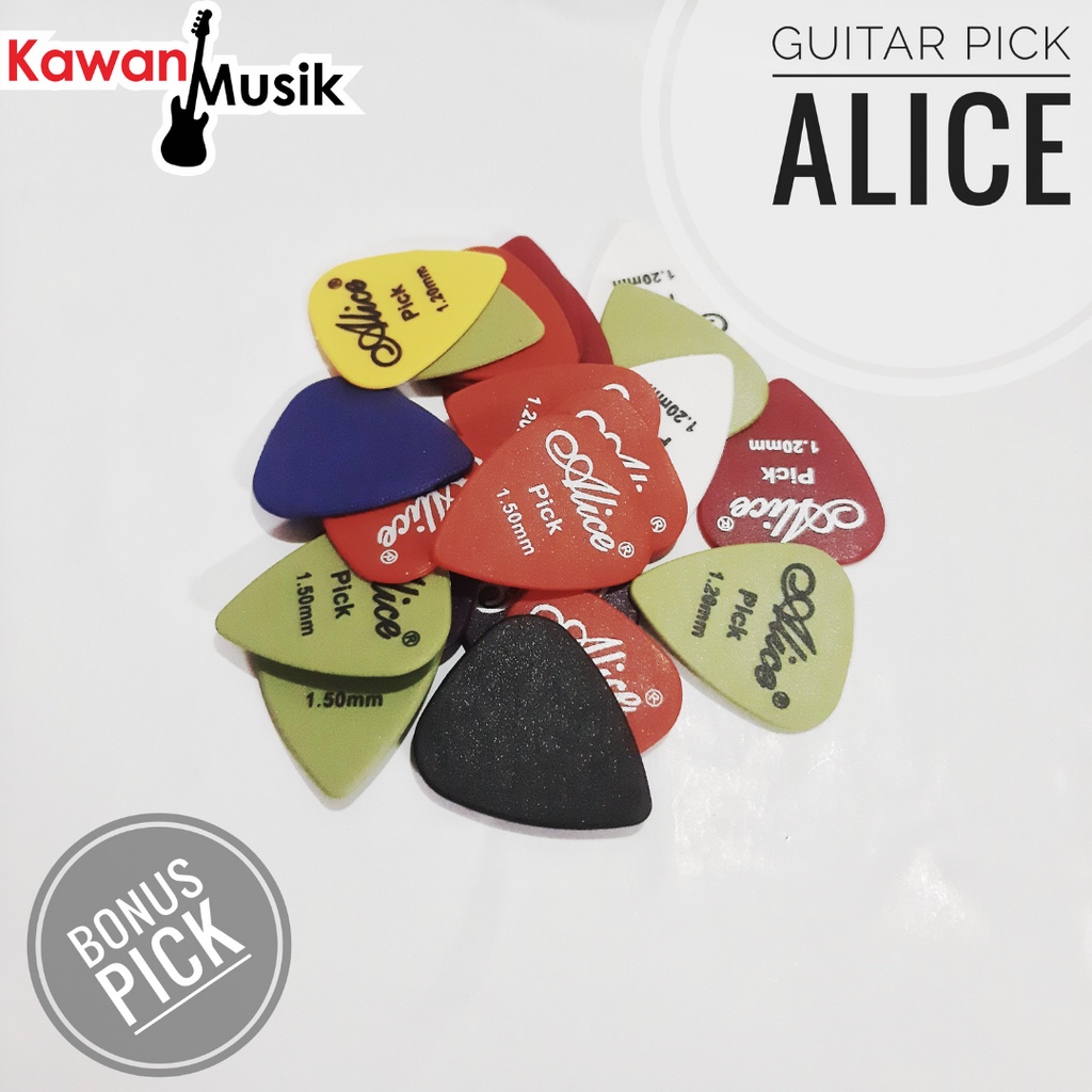 Pik Gitar Alice - Pick Guitar Alice Satuan Ketebalan 1,5mm Dan 1,2mm