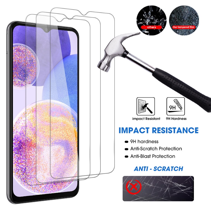 1pc Ultra-Tipis Anti Pecah Tempered Glass Protector Full Cover HD Film Pelindung Anti Gores Untuk Samsung Galaxy A04 Series