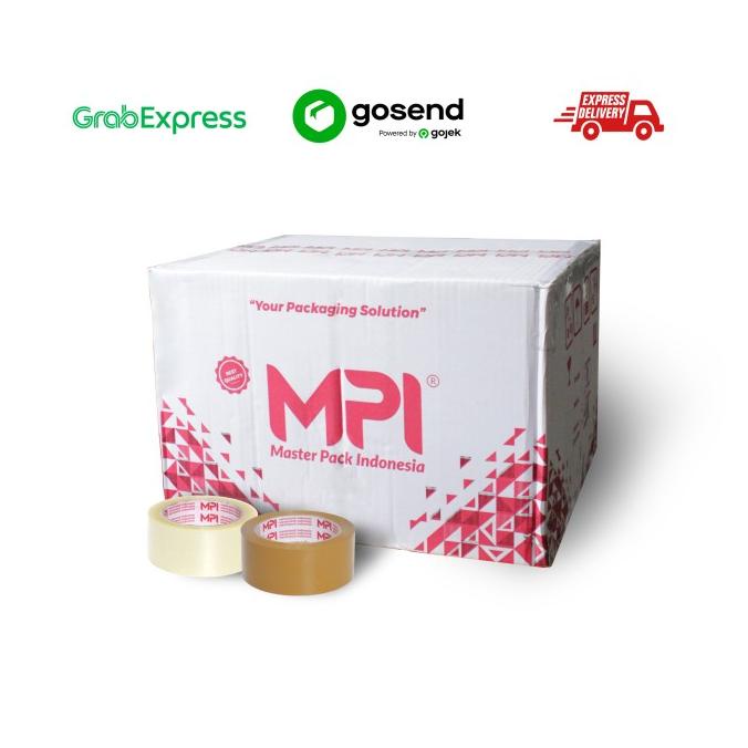 

Lakban Bening - Lakban Cokelat 45 mm x 90 Yard MPI 1 Dus isi 72 Roll