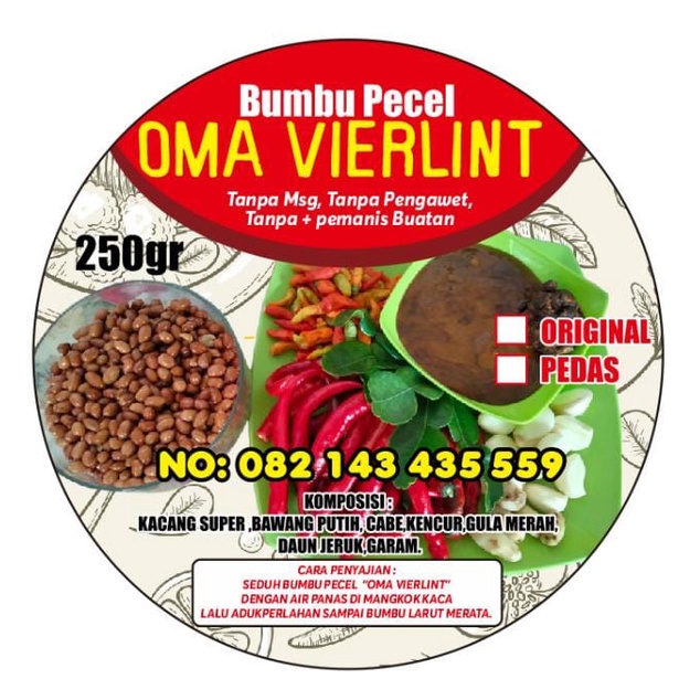 

Bumbu Pecel Oma Vierlint