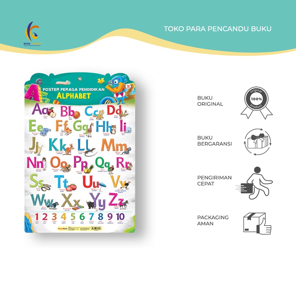 Poster Peraga Anak | POSTER PERAGA PENDIDIKAN ALPHABET By Tim Wudi Wahyumedia -  BUKUKALUKU
