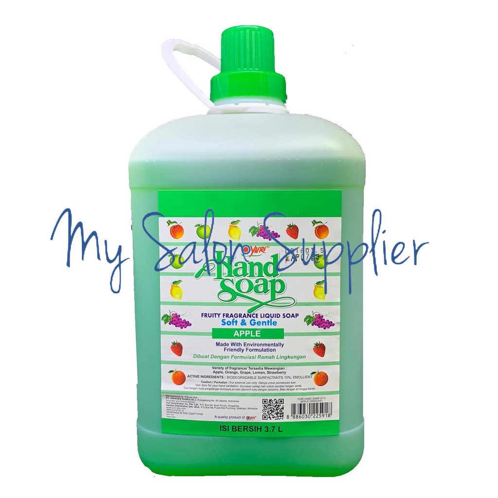 Yuri Hand Soap Fruity Fragrance Liquid Soap 3.7L / Sabun Cuci Tangan