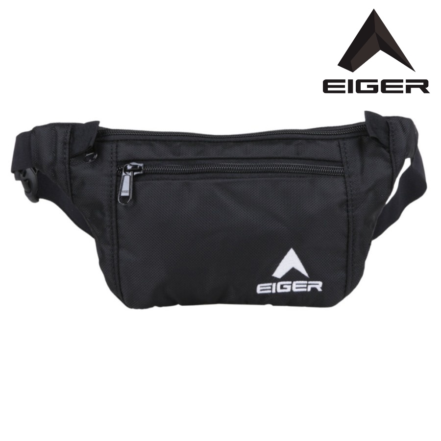 EIGER1989 TAS PINGGANG PRIA KECIL MONEY BELT WAIST BAG BLACK