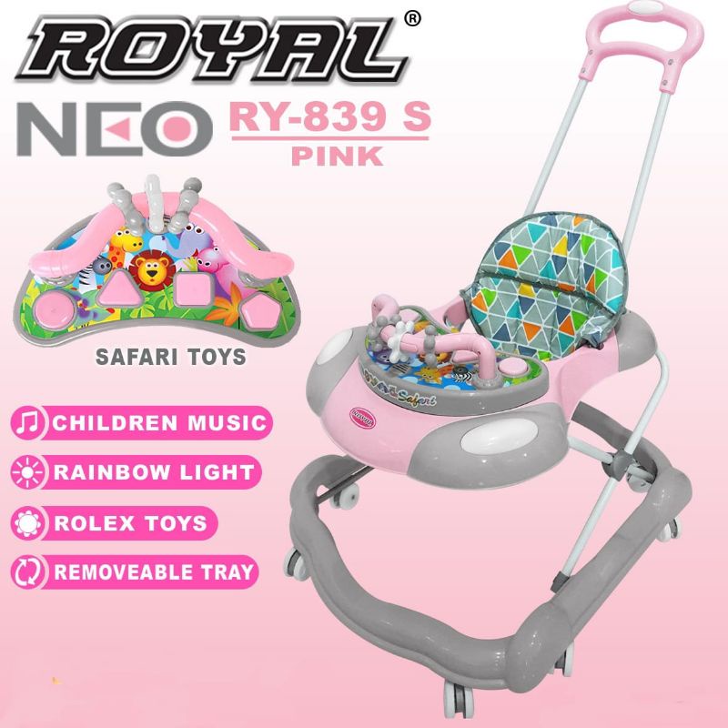 Royal baby walker RY-839S NEO alat bantu jalan bayi dorongan