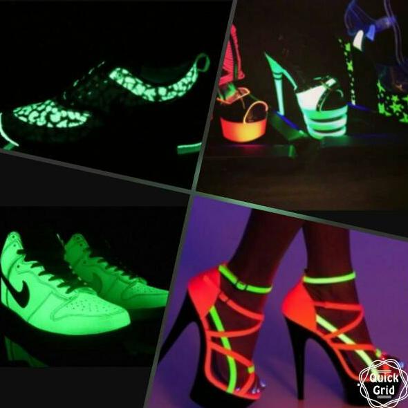 

Murah Terbatas CAT GLOW IN THE DARK (FLUORESCENT LEATHER PAINT). untuk sepatu tas jaket dll