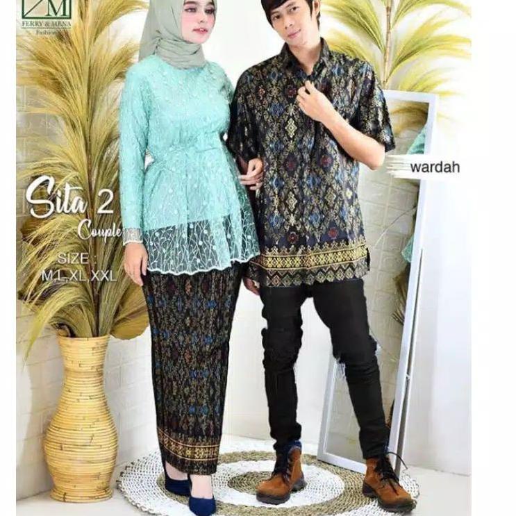 ✾ SET COUPLE KEBAYA SITA 2 ~ COUPLE KEBAYA WISUDA ~ COUPLE KEBAYA PESTA ~ KEBAYA COUPLE KEKINIAN ~ C