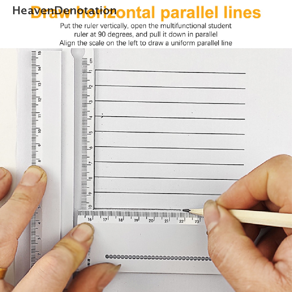 [HeavenDenotation] Penggaris Gambar Geometris Lipat Kreatif Rectangle Ruler Busur Derajat Alat Tulis Siswa Alat Menggambar Matematika Perlengkapan Kantor Sekolah HDV