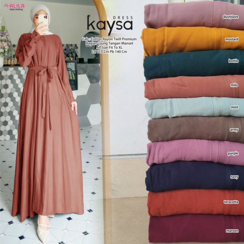 KAYSA DRESS ORI ALILA | Dress Cotton Rayon Twill Premium