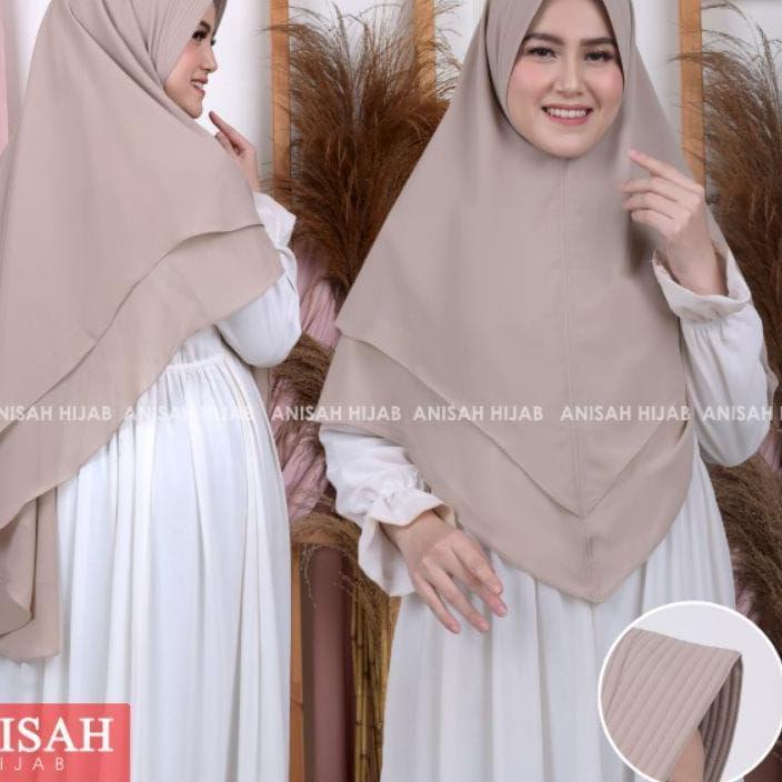 ♩ KHIMAR CERUTY BABY DOLL DUA LAYER POLOS { SIZE L} ASLI REAL PIC BY AHFI HIJAB ◘