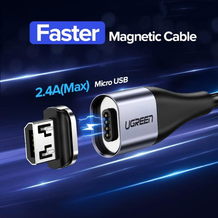 Ugreen Micro USB Magnetic Cable - Kabel Data Magnetik Micro USB