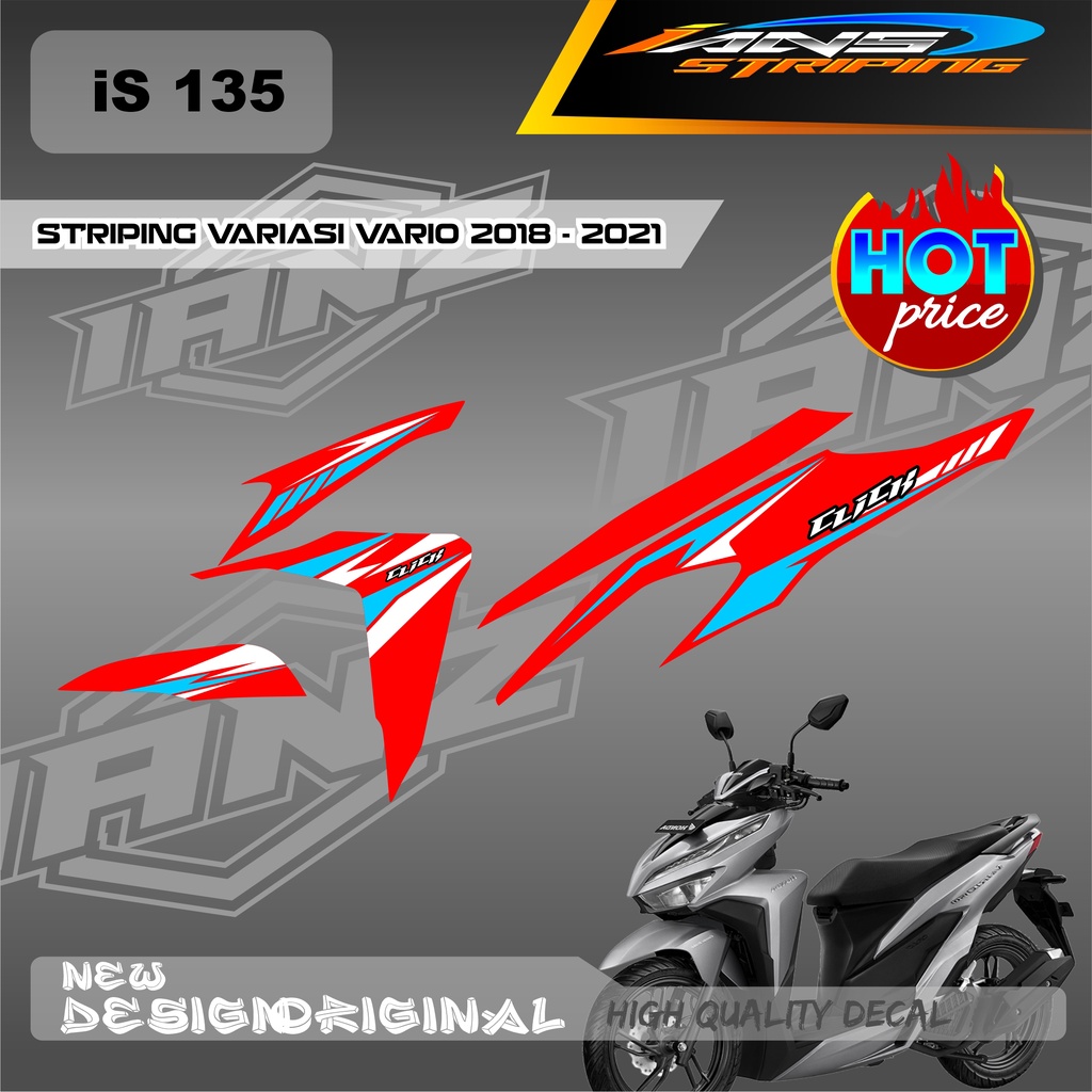 NEW STRIPING VARIO Led Vario 150 MOTIF GRAFIK RACING BAHAN HOLOGRAM / NON HOLOGRAM IS135