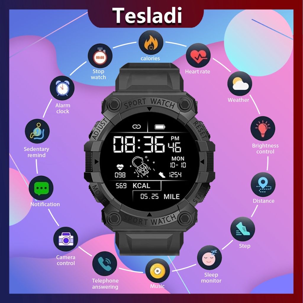 Jual Tesladi Smartwatch Fd Jam Tangan Pria Wanita Digital Astronaut