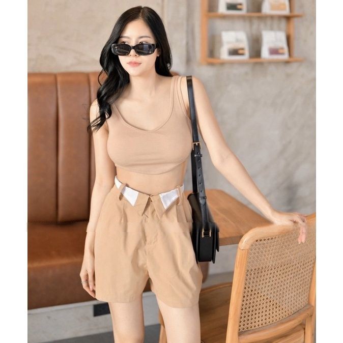 BEFAST - ZSO OOTD HOTPANTS WANITA MILYA / VIMEI PANTS / Celana Pendek Kerah / Pakaian Casual Wanita / Hotspants Kekinian Remaja ABG Trendy / Outfit Wanita Modis / Fashion Remaja Wanita Terlaris