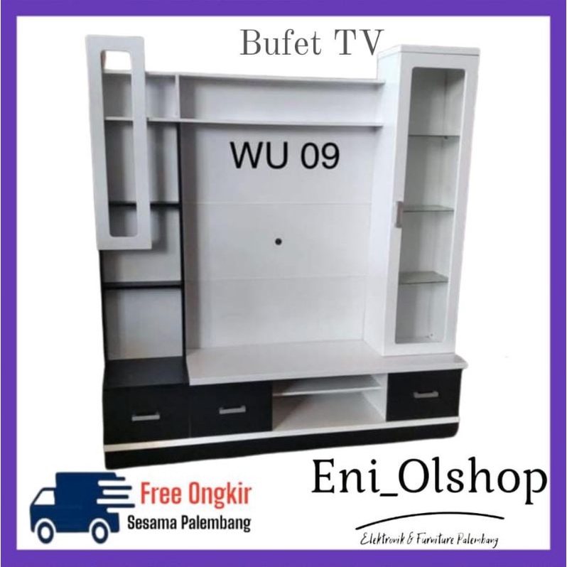 BUFET TV, RAK TV, HIAS WU 09, WU09 LACI, LEMARI TV PALEMBANG MURAH