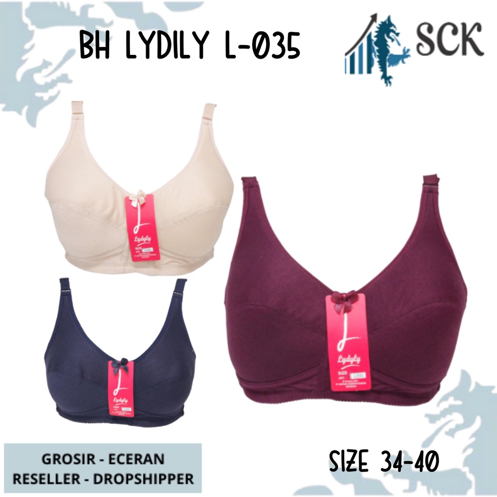 BH Ibu LYDYLY L-035 / BH Tanpa Kawat kaiit 2 Ukuran 34-40 / Pakaian Dalam Wanita - sckmenwear GROSIR