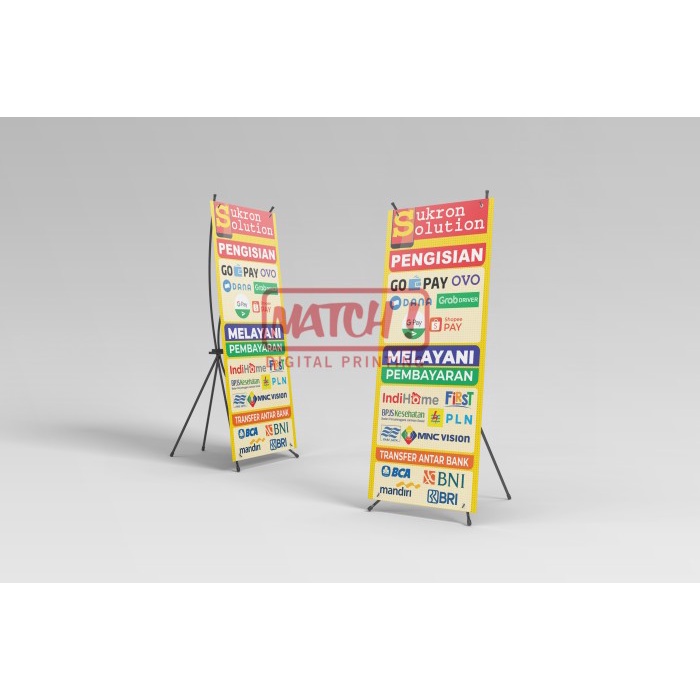 

[[JNT COD]] Cetak Rollup Banner 60x160 Murah, Flexi + Rangka