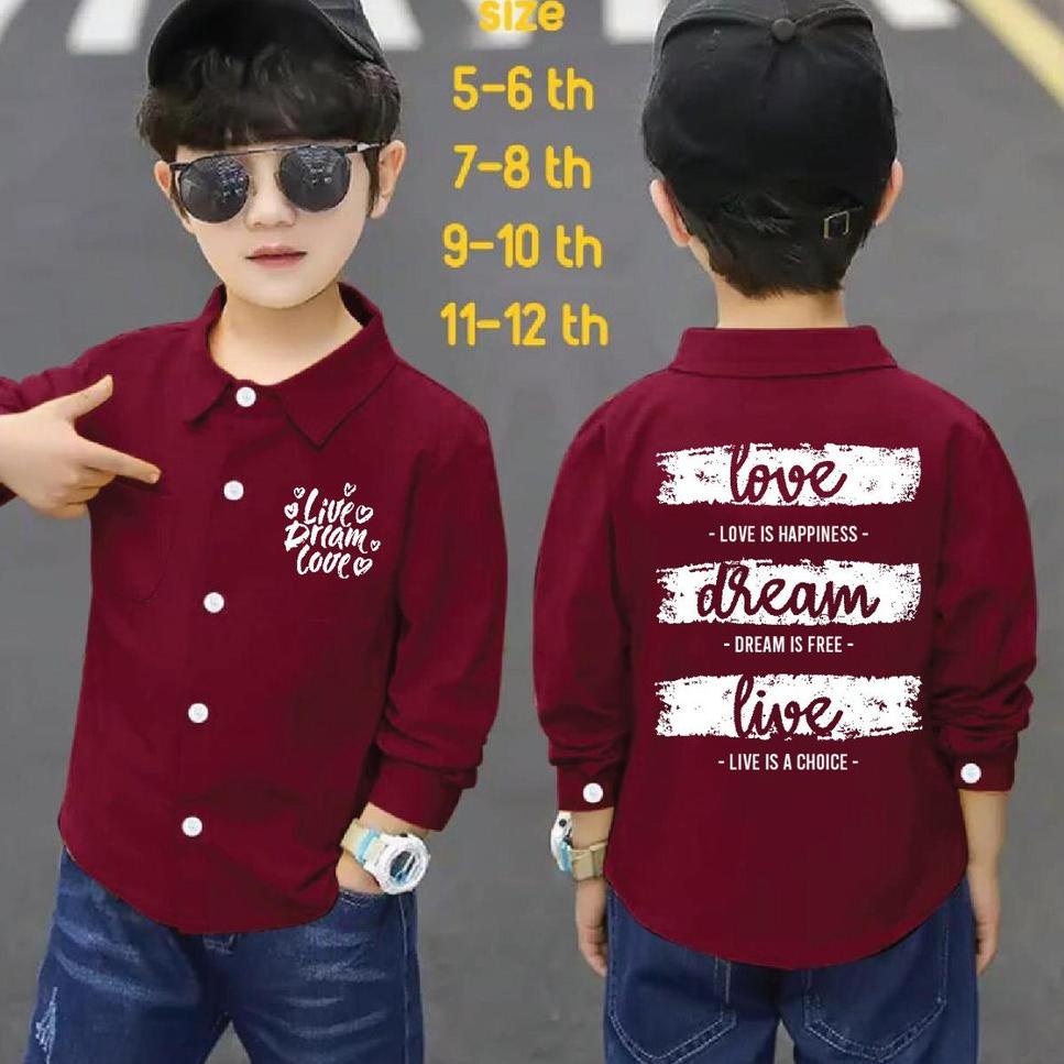 HOT SALE Mz_onlineshop / BISA BAYAR DI TEMPAT / / baju kemeja anak laki laki / kemeja anak pria leng