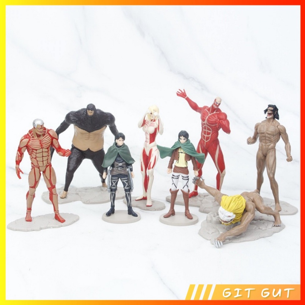 Action Figure Pajangan Mainan AoT Attack on Titans Shingeki no Kyojin