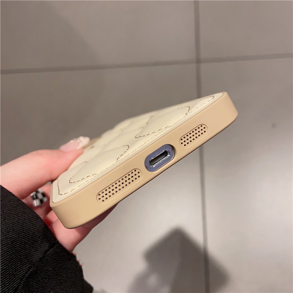 Khaki Down Jacket Pelindung Kamera Casing iPhone 14 Pro MAX 11 12 13 Pro MAX The Puffer Case Untuk iPhone XS MAX XR Lembut Shockproof Cover