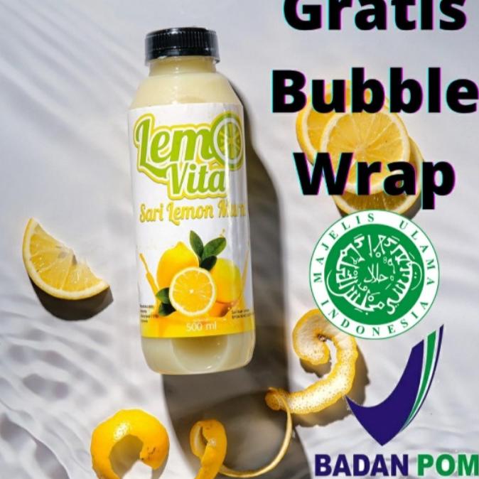 

❤[PROMO MURAH!!!]❤ BPOM 500ml Lemovita Fresh Sari Lemon Jus Murni 100% Tanpa Pengawet