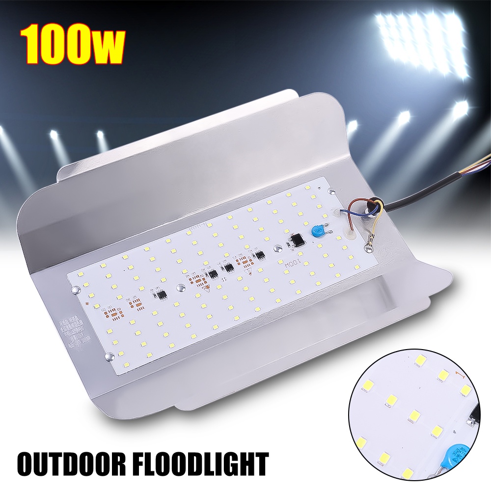 100w Iodine Tungsten Lampu Situs Konstruksi Playground Lampu Sorot Hemat Energi Lampu Malam Jalan Tahan Air Ac180-260V LED Outdoor Night Market Lighting Light Ultra-bright