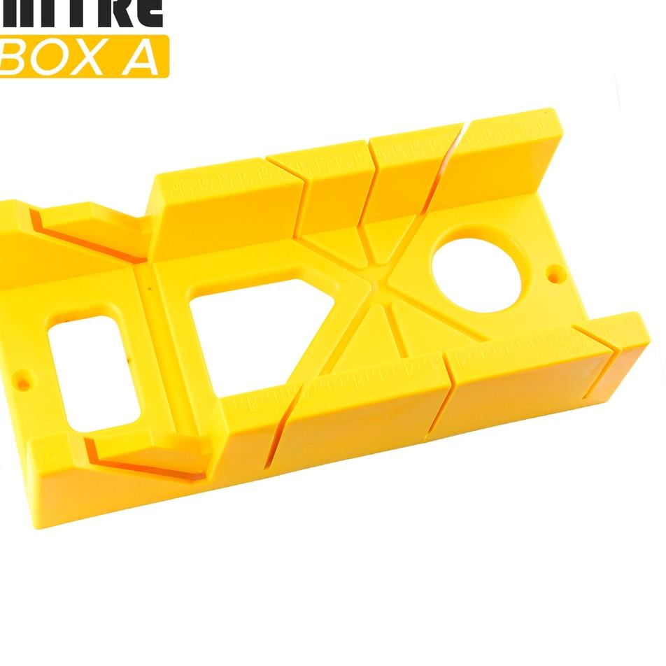 ❋ Allefix Mitre Box Alat Bantu Mal Potong Sudut Bingkai Pigura Mitre Box A Multifungsi 12 Inch ➫
